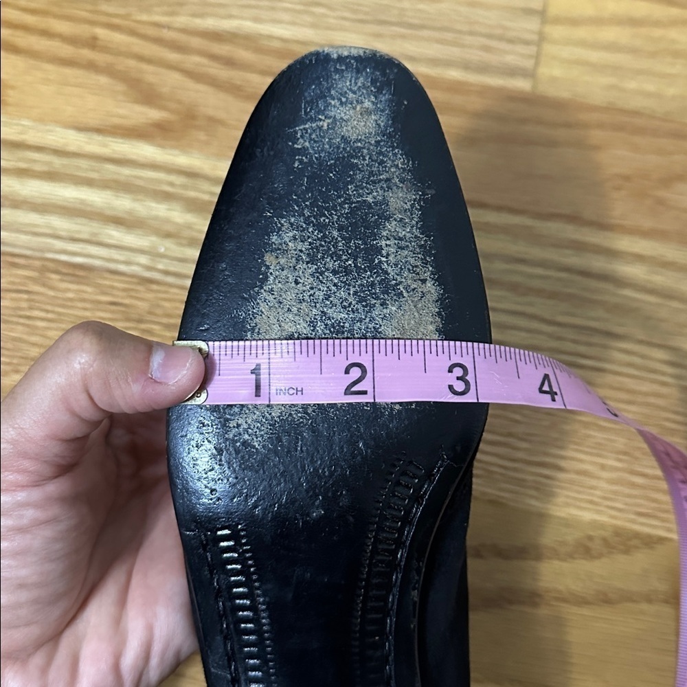 Silvia Fiorentina Suede Leather Flats Black Women’s Size 7.5 Made in Italy - Picture 15 of 16
